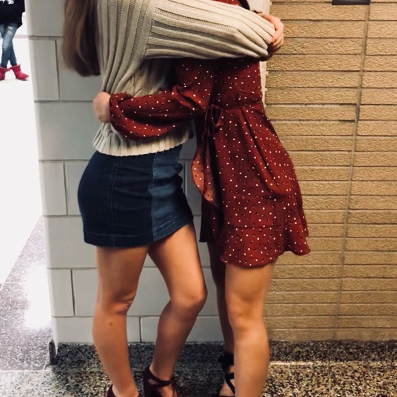 Red Ruffle Polka Dot Self Tie Dress | Forever 21 - Picture 5 of 5